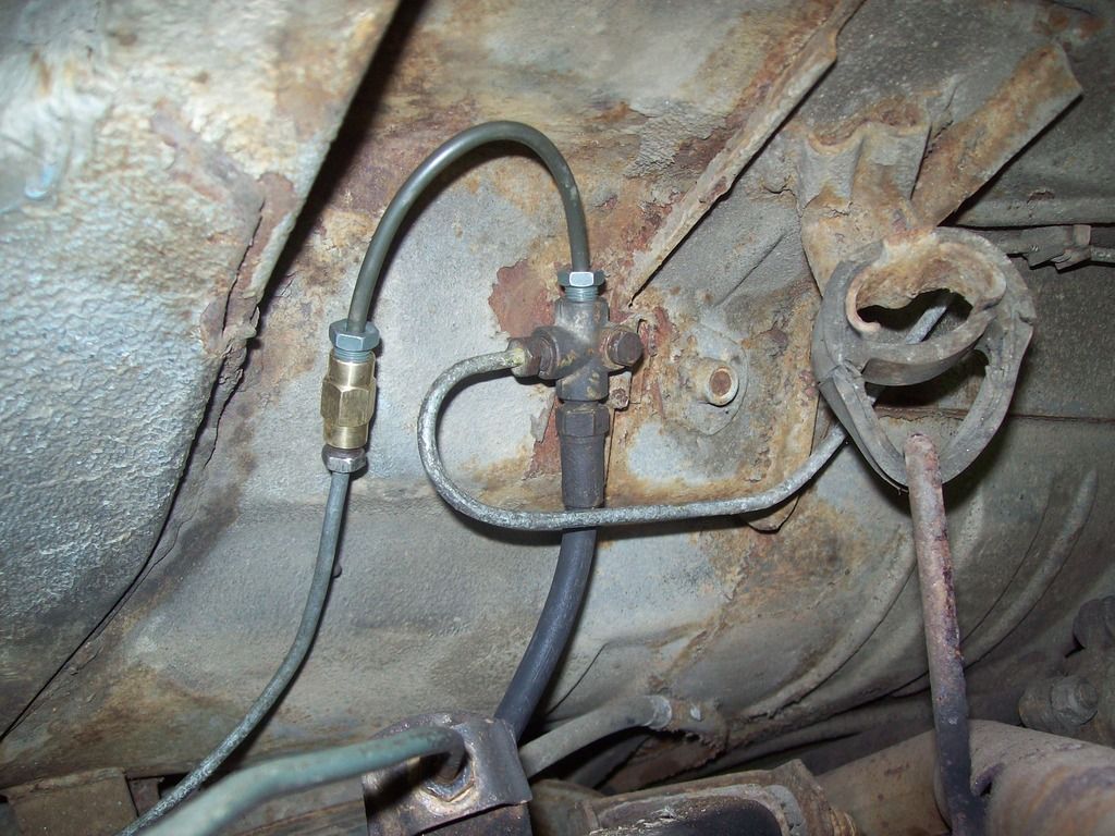 Brake line repairs almost done plus I have a question.